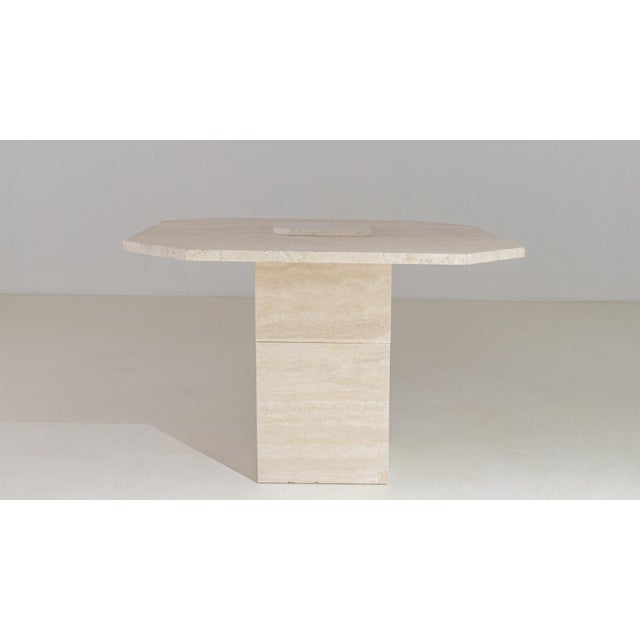 Italian Travertine Table, Antique, Italy, Circa 1970 For Sale - Image 11 of 12