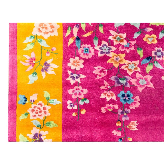 1920s Early 20th Century Chinese Art Deco Rug For Sale - Image 5 of 15