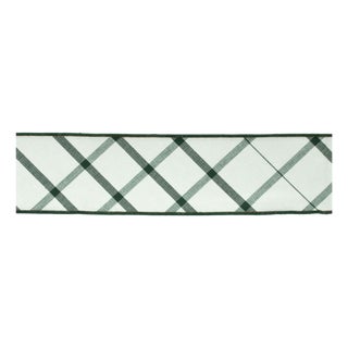 Plaid Wired Ribbon 4" x 5 Yds For Sale