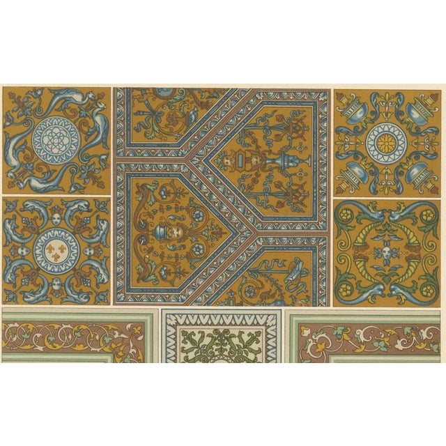 Firmin-Didot Frères, Renaissance Ceiling Design, Plate LX, 1869, Print For Sale - Image 4 of 10