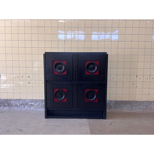 Black Vintage Brutalist Cabinet, 1970s For Sale - Image 8 of 11