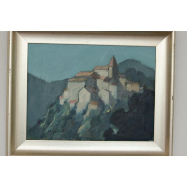 Bengt Hillgrund, Village Motif, 1950s, Oil on Canvas, Framed For Sale - Image 17 of 18