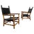 Italian Bamboo and Leather Lounge Chairs, 1970s, Set of 2 For Sale - Image 12 of 12