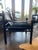 Animal Skin Leather Chair With Shearling Seat For Sale - Image 7 of 10