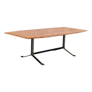 Coffee Table with Contoured Top and Metal Frame, Italy, 1960s For Sale