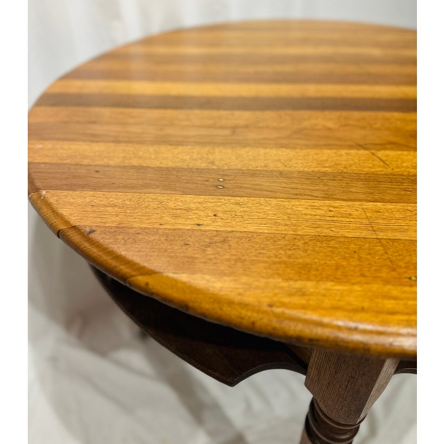 Brown Antique Handcrafted Wood Game Table For Sale - Image 8 of 12