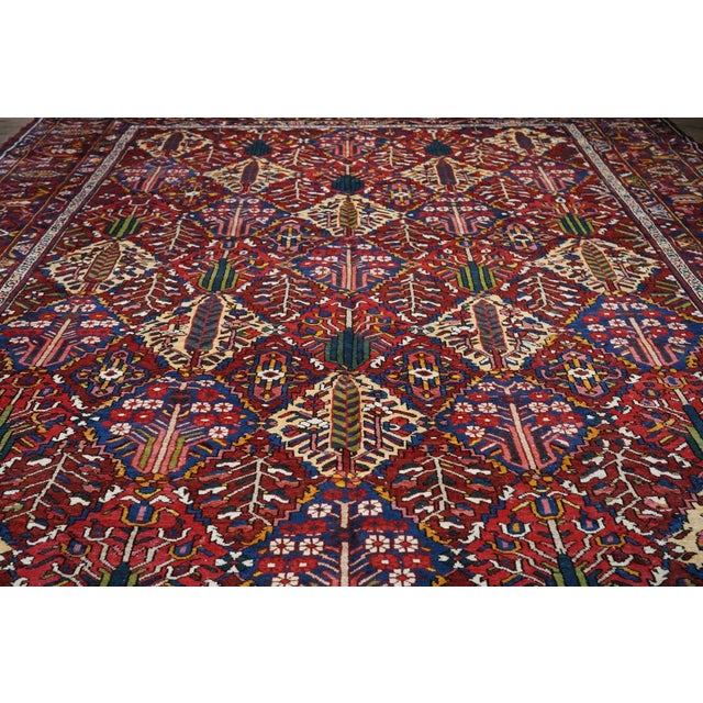 1960s Vintage Bakhtiari Rug 12'2'' x 16'7'' For Sale - Image 10 of 11
