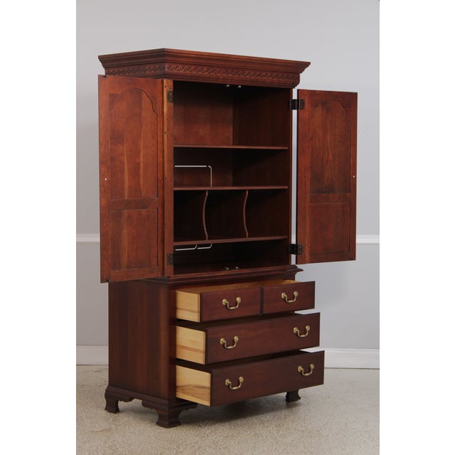 Pennsylvania House Pennsylvania House Cherry Bedroom Armoire Cabinet For Sale - Image 4 of 15