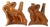 Rare 19th C Pair of Glazed Redware Rabbit Molds, Pennsylvania For Sale