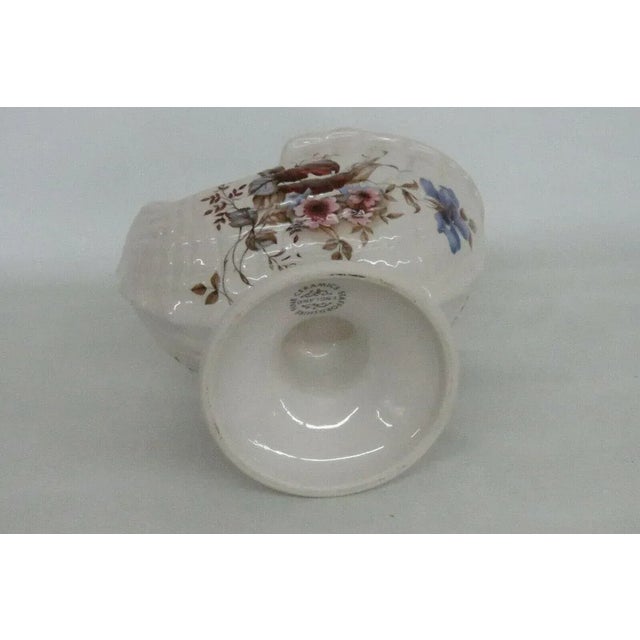 Staffordshire Fine Ceramics England Cornucopia Horn Vase For Sale - Image 4 of 11