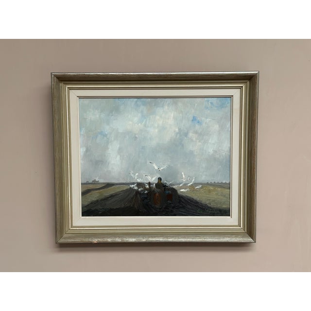 Evert Färhm, Tractor, 1960s, Oil on Canvas, Framed For Sale - Image 6 of 18