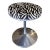 1960s "Tulip" Style Chrome Stool Attributed to Eero Saarinen With Nairobi Upholstery Seat For Sale