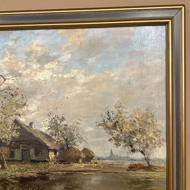 Antique Framed Oil Painting on Canvas by Henri J. Pauwels (1903-1983) For Sale - Image 10 of 18