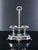 Metal Cruet Set in 800 Silver and Crystal by Ricci Alessandria, Set of 3 For Sale - Image 7 of 18