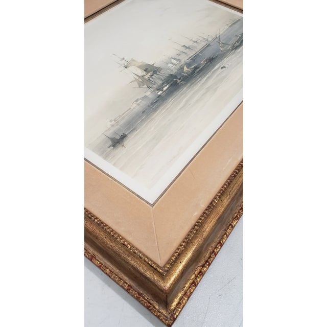 Traditional David Roberts "Approach to Alexandria" Original Lithograph W/ Hand Coloring C.1848 For Sale - Image 3 of 13