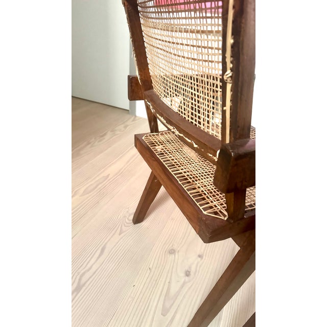 Cane Desk Chairs by Pierre Jeanneret for Chandigarh, 1956, Set of 2 For Sale - Image 11 of 18