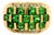 Tsavorite Garnet Diamond 18k Yellow Gold Ring, Size 7.25 For Sale