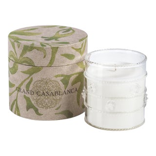 Grand Casablanca Scented Candle, 6.5 oz, Water Lotus For Sale