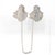 Antique Edwardian Webster Sterling Silver Figural Duck Child's Bib Holder - a Pair For Sale - Image 9 of 14