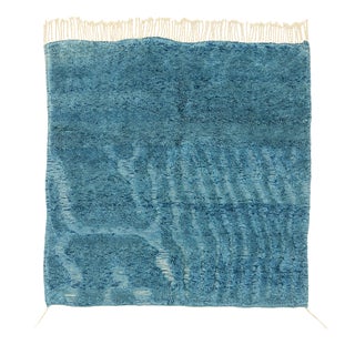 Hand-Knotted Wool Rug by Azele Studio For Sale