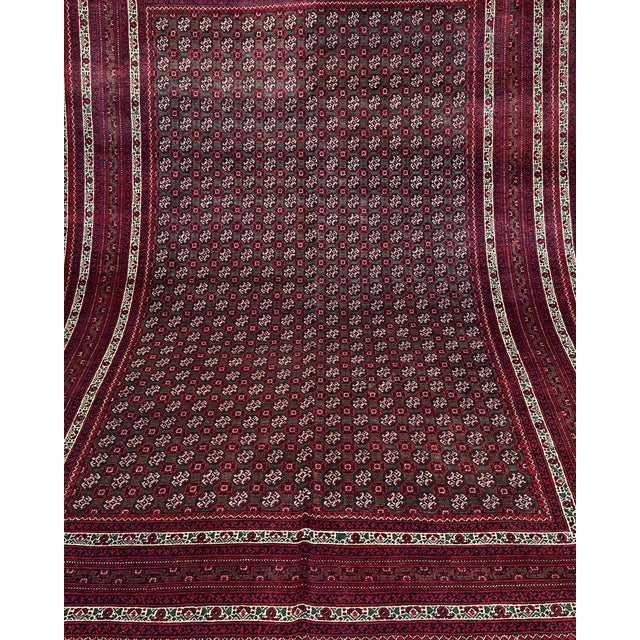 Afghan Turkmen Khamyab Hand-Knotted Wool Rug, Allover Pattern, 10'1" X 6'6" For Sale - Image 13 of 13