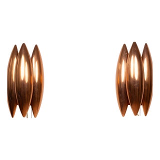 Danish Kastor Sconces by Jo Hammerborg for Fog & Morup, 1960s, Set of 2 For Sale