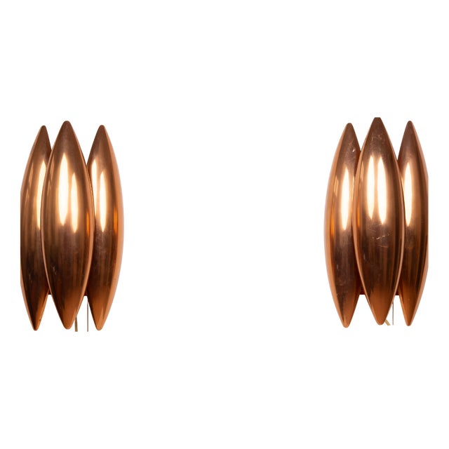 Danish Kastor Sconces by Jo Hammerborg for Fog & Morup, 1960s, Set of 2 For Sale