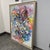 Contemporary Alexandre Istrati "Composition Bleu Rouge", Original Oil Abstract Painting, 1989 For Sale - Image 3 of 12