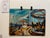 Blue Henry Emil Salloch Original Watercolor on Paper Seaside Boardwalk Carousel in the Evening, 1945. For Sale - Image 8 of 8