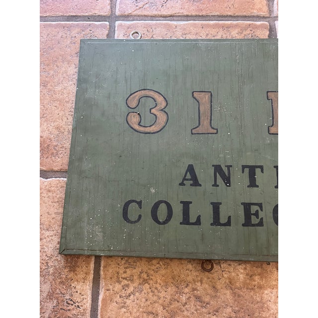 This is a vintage early 20th century hand painted on wood hanging sign from an antique and collectible store. Perfect for...