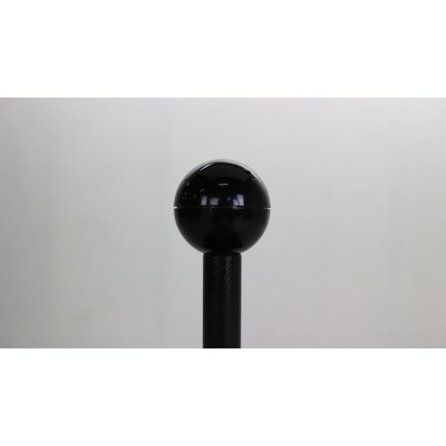 Minimalistic Black Metal Magazinine Rack by Porada Arredi, Italy, 1980s For Sale - Image 14 of 18