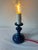 1960s Mid Century Modern Toleware Blue Desk Lamp. For Sale - Image 9 of 11