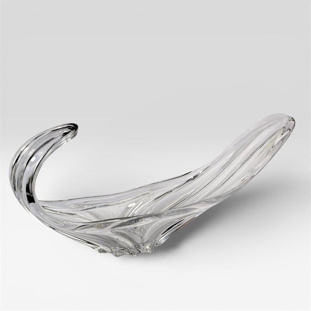 Mid-Century Modern Vintage French Art Glass Centerpiece, 1970s For Sale - Image 3 of 7