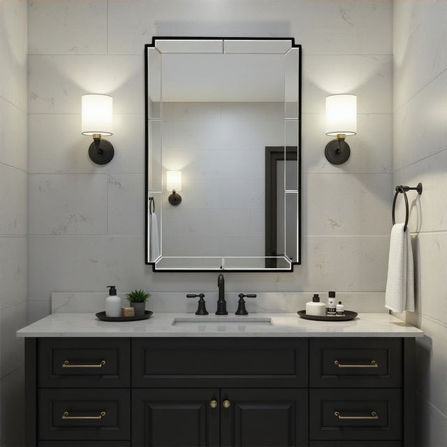 Black Davis Mirror Black For Sale - Image 8 of 10
