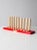 A vintage Ideal School Supply Company learning game titled “two place number board.” features a red peg board with 18 pegs...