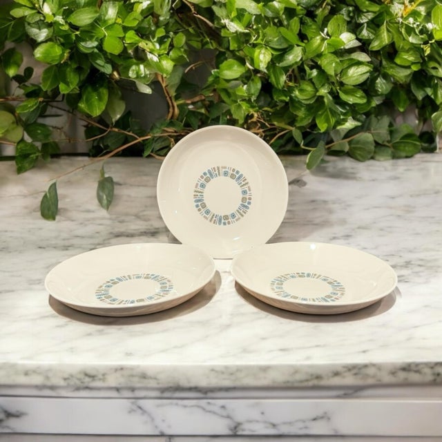 Mid-Century Modern Atomic Canonsburg Temporama Soup Bowls - Set of 3 For Sale - Image 9 of 12