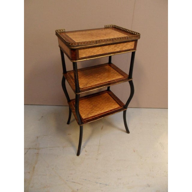 Antique Inlaid Side Table For Sale - Image 9 of 15