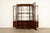 1960s Kittinger Georgian Carved Mahogany Lighted Breakfront Bookcase Cabinet, Circa 1960s For Sale - Image 5 of 11