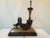 Wood Ram Horn on Brass Base Lamp For Sale - Image 11 of 13