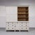 Massive Antique English Painted Pine Housekeeper’s Cupboard Sliding Doors - Circa 1880 For Sale - Image 4 of 15