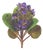 African Violet Flower Bush (Set of 4) For Sale