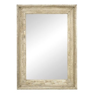 Mirror in Patinated Solid Wood For Sale
