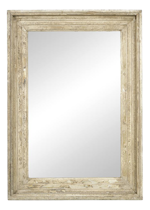 Mirror in Patinated Solid Wood