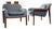 Pair of Bill Stephens Knoll Model 1315 Lounge Chairs | Newly Upholstered in Rare Nos Vintage Knoll Kampala Fabric For Sale