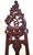 Brown Vintage American 20th C Carved Mahogany Baroque Revival Easel Floor Display Stand For Sale - Image 8 of 15