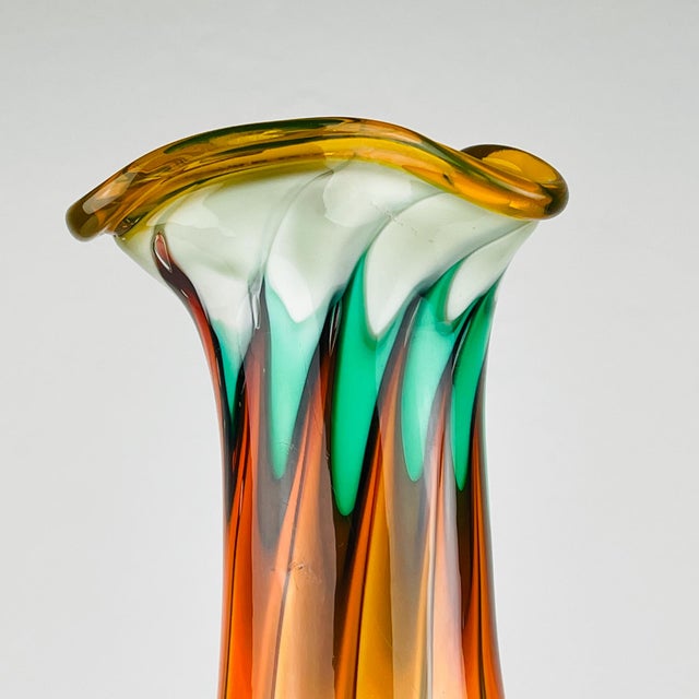 Vintage Italian Murano Vase, 1970s For Sale - Image 9 of 13
