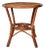French Mid-Century Bent Rattan & Bamboo Side Table For Sale
