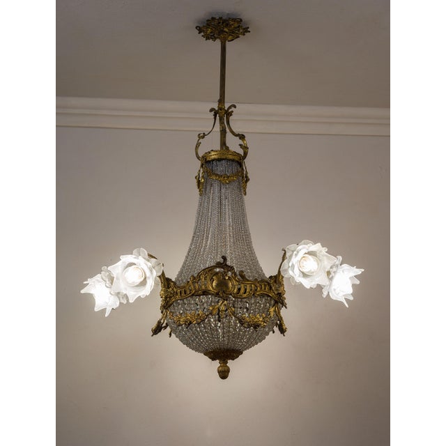 Rococo Antique Belle Époque Hot Air Balloon Chandelier, 1890s For Sale - Image 3 of 14