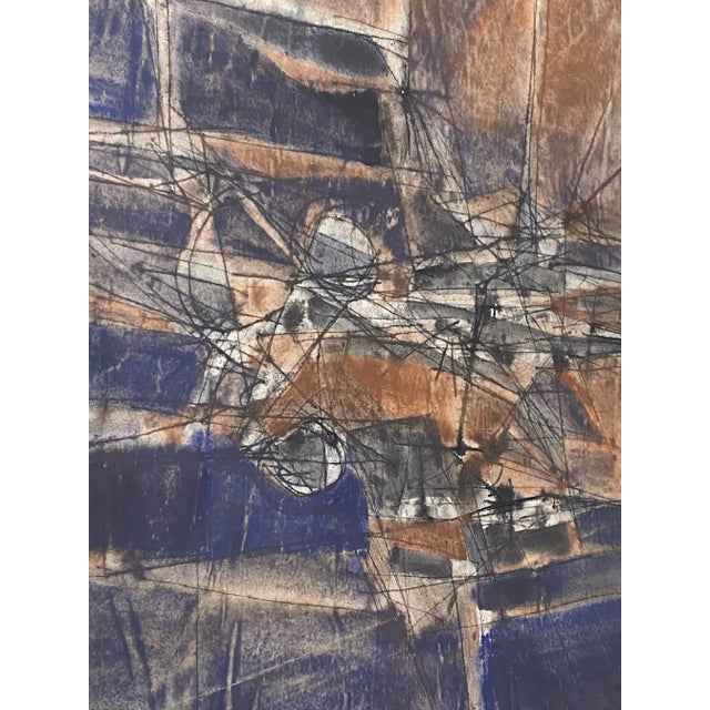 Paint Robert Andrew Parker Mid Century "Abstraction" Original Watercolor C.1960 For Sale - Image 7 of 9