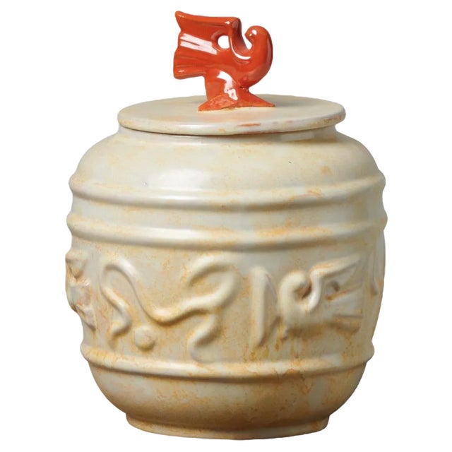 Swedish Art Deco Ceramic Urn, 1920s For Sale